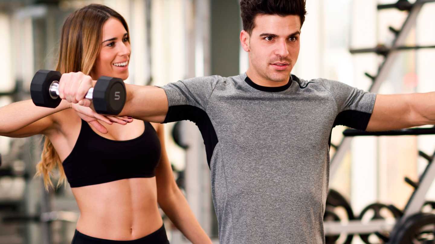 Couple In Gym Apparel